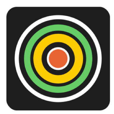 RULER-generated target with concentric rings